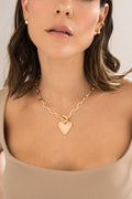 Collar broche corazón+ aretes