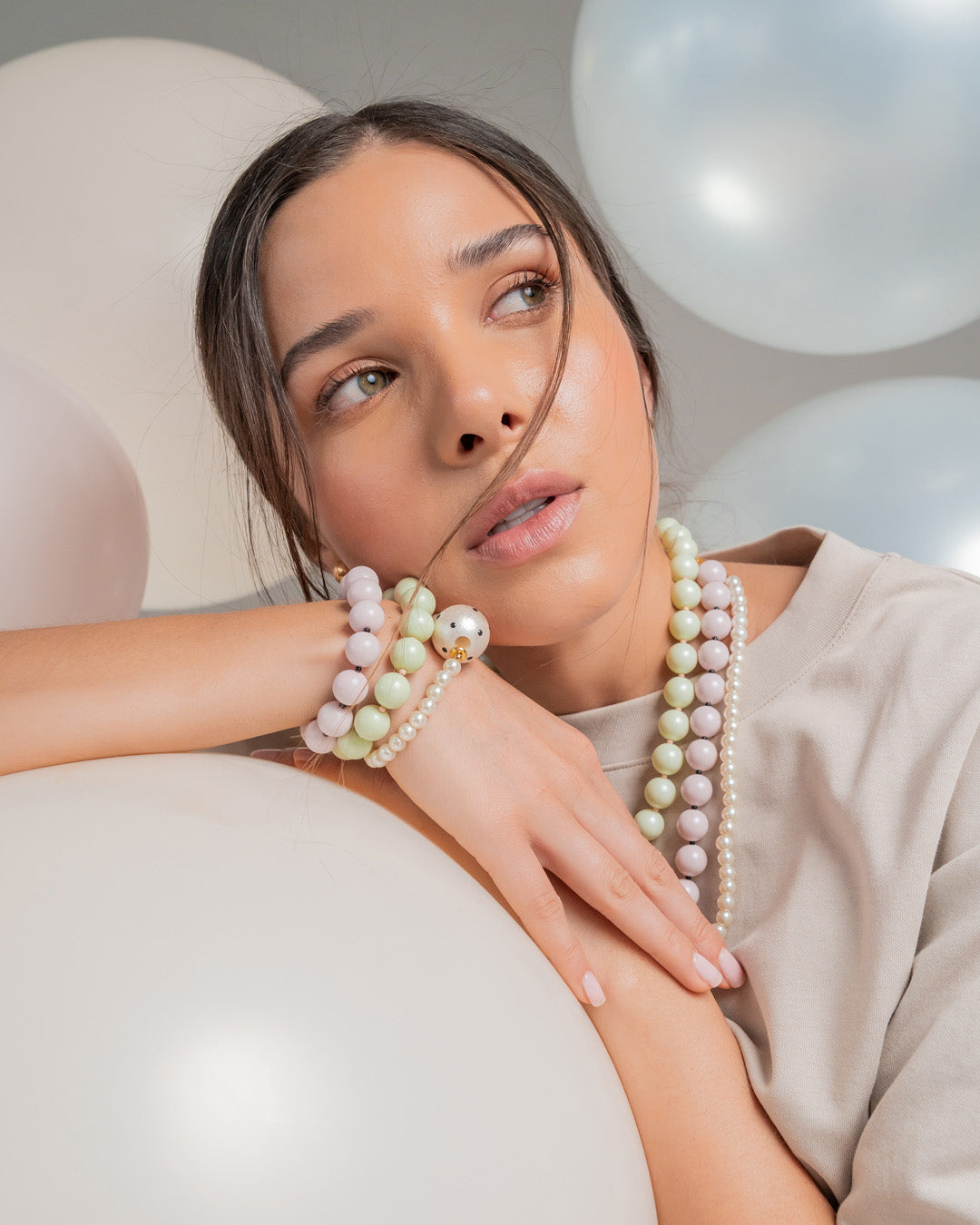 Set X3 Puleras Multi Dots