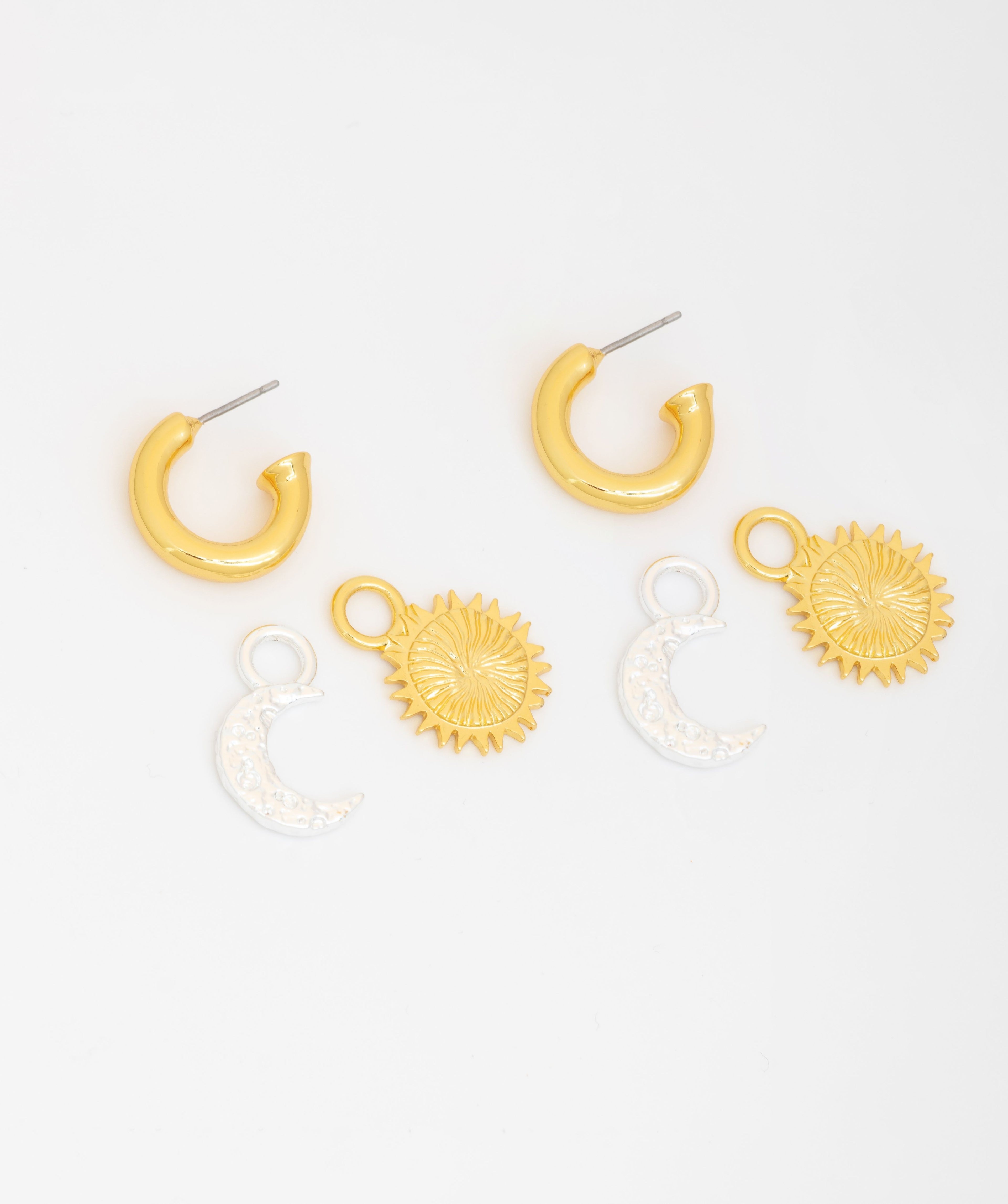 Aretes Luna y sol
