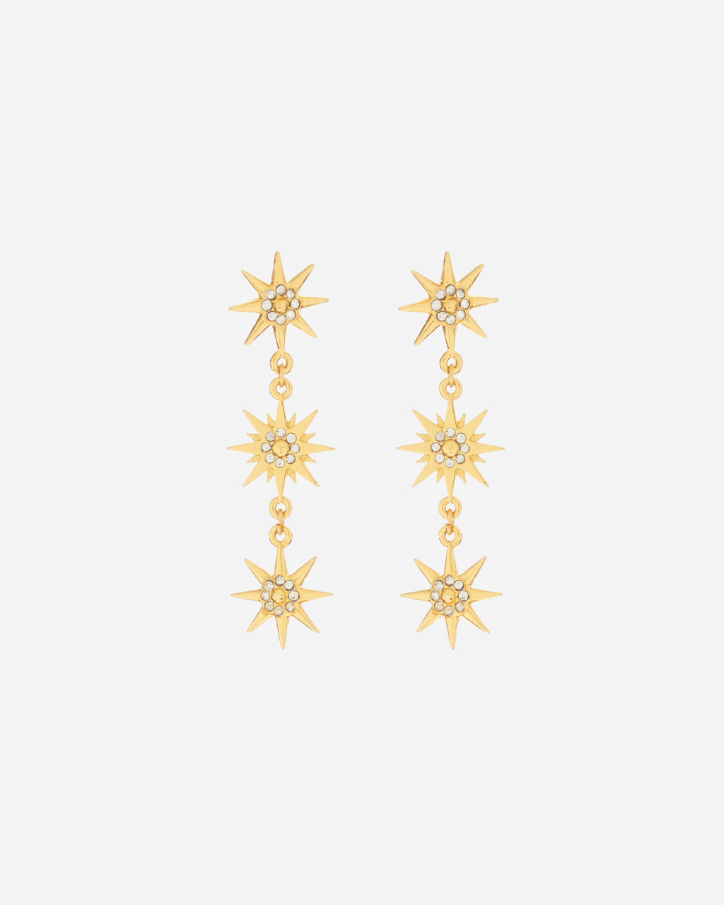 Aretes Estrellas Cristales X3
