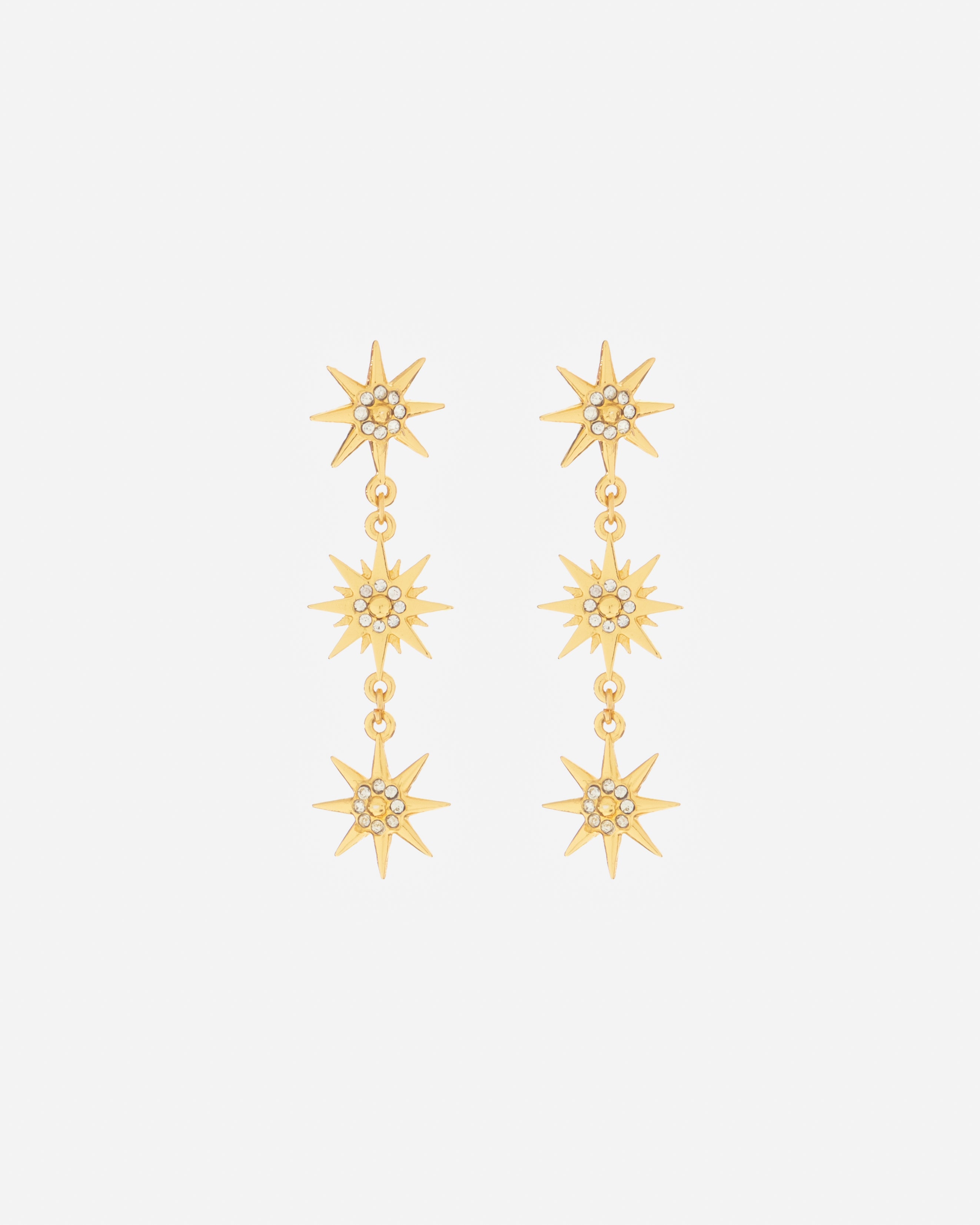 Aretes Estrellas Cristales X3