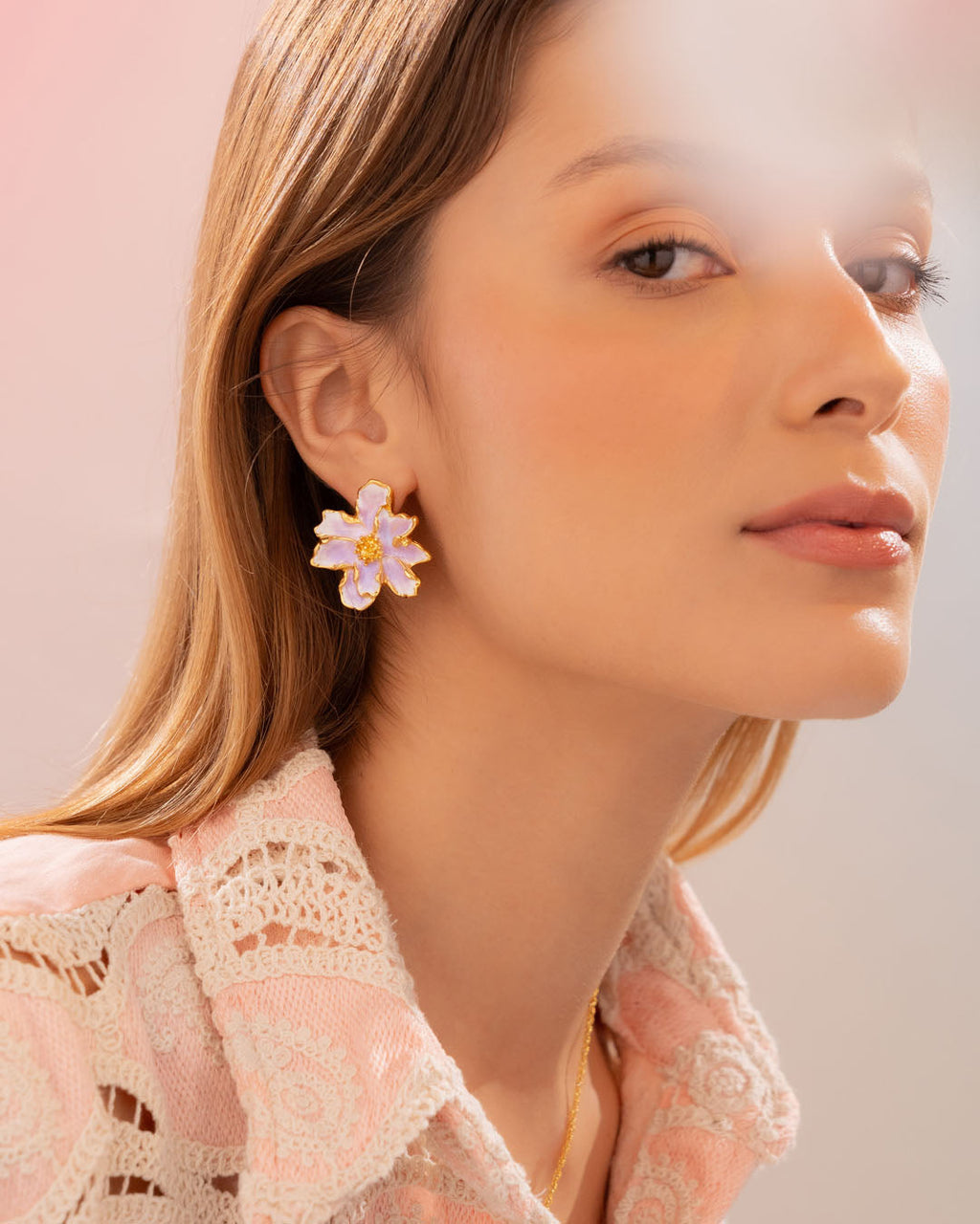 Aretes Flor Maxi