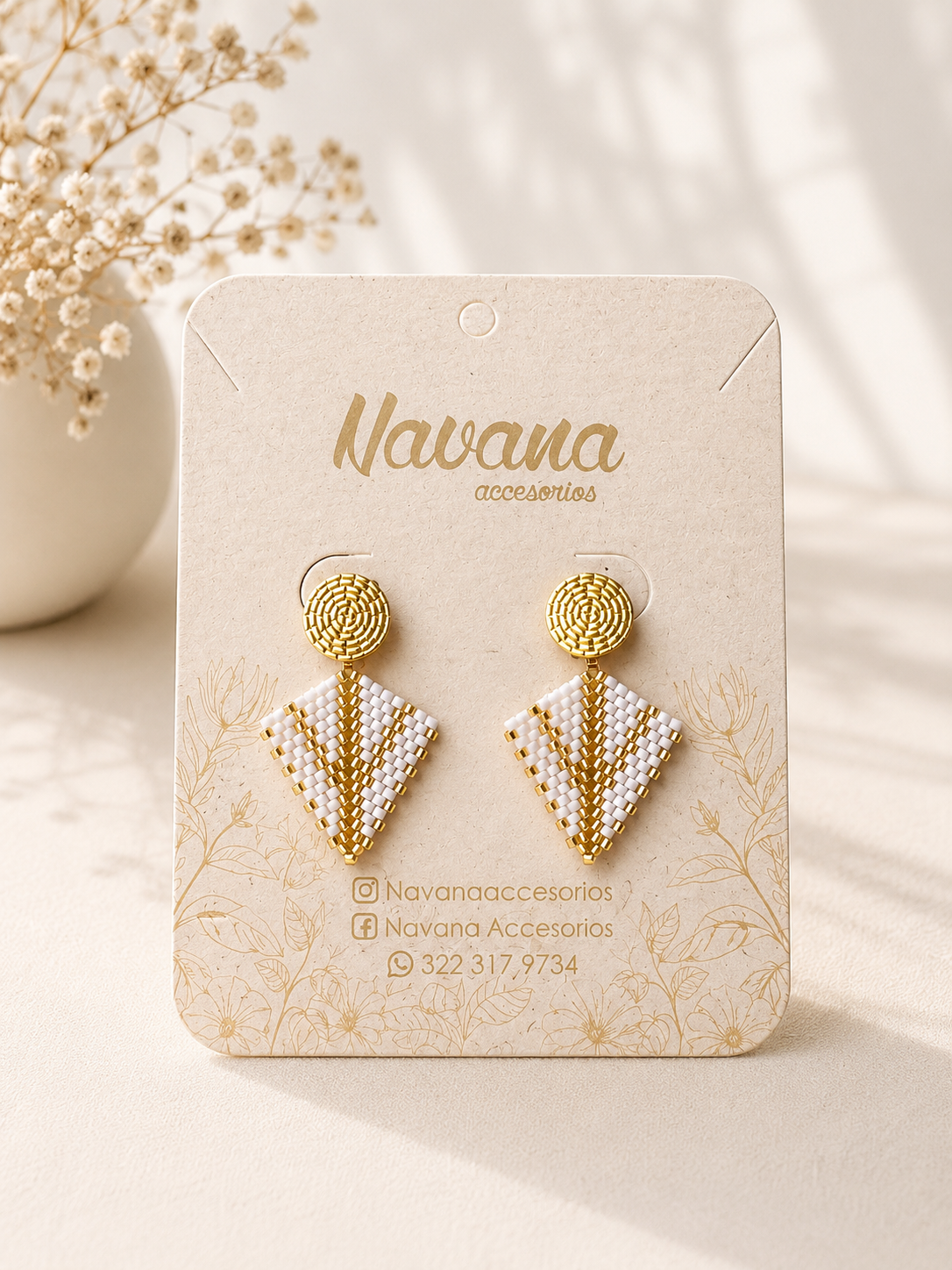 Aretes Triángulo Miyuki