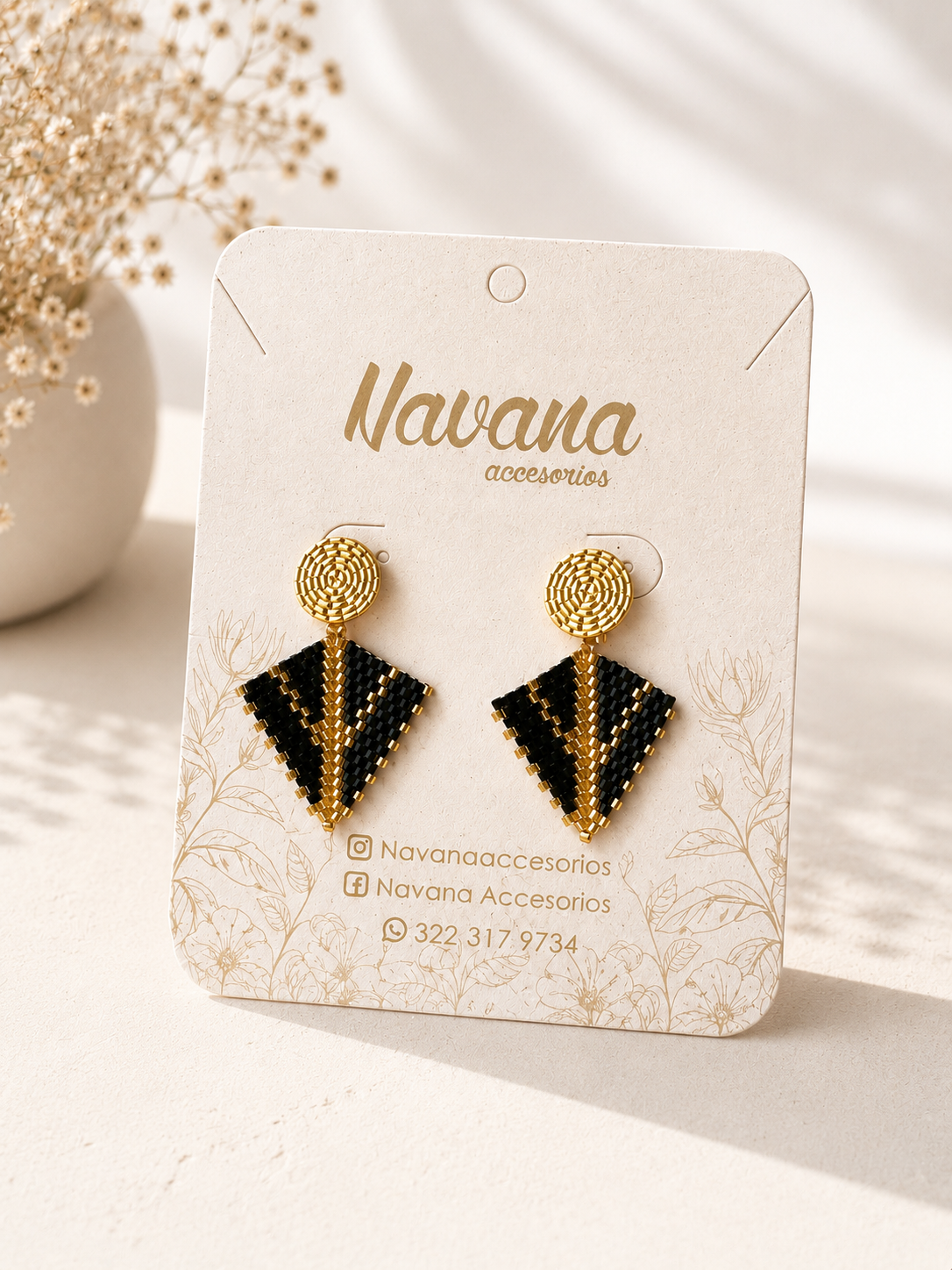 Aretes Triángulo Miyuki