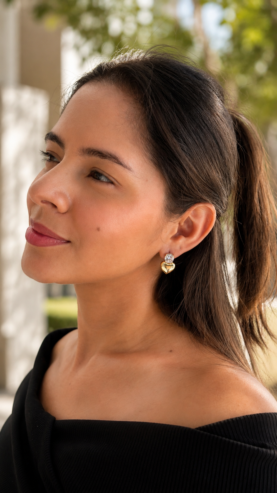 Aretes Corazon cristal