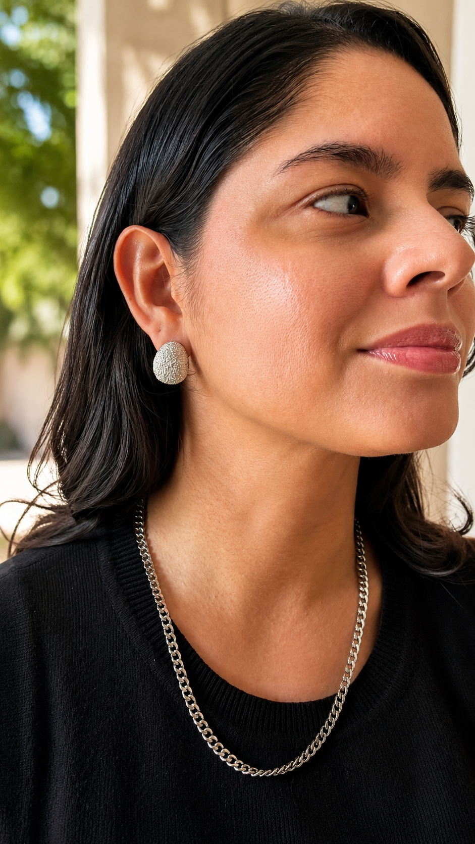 Aretes Ovalo Plata