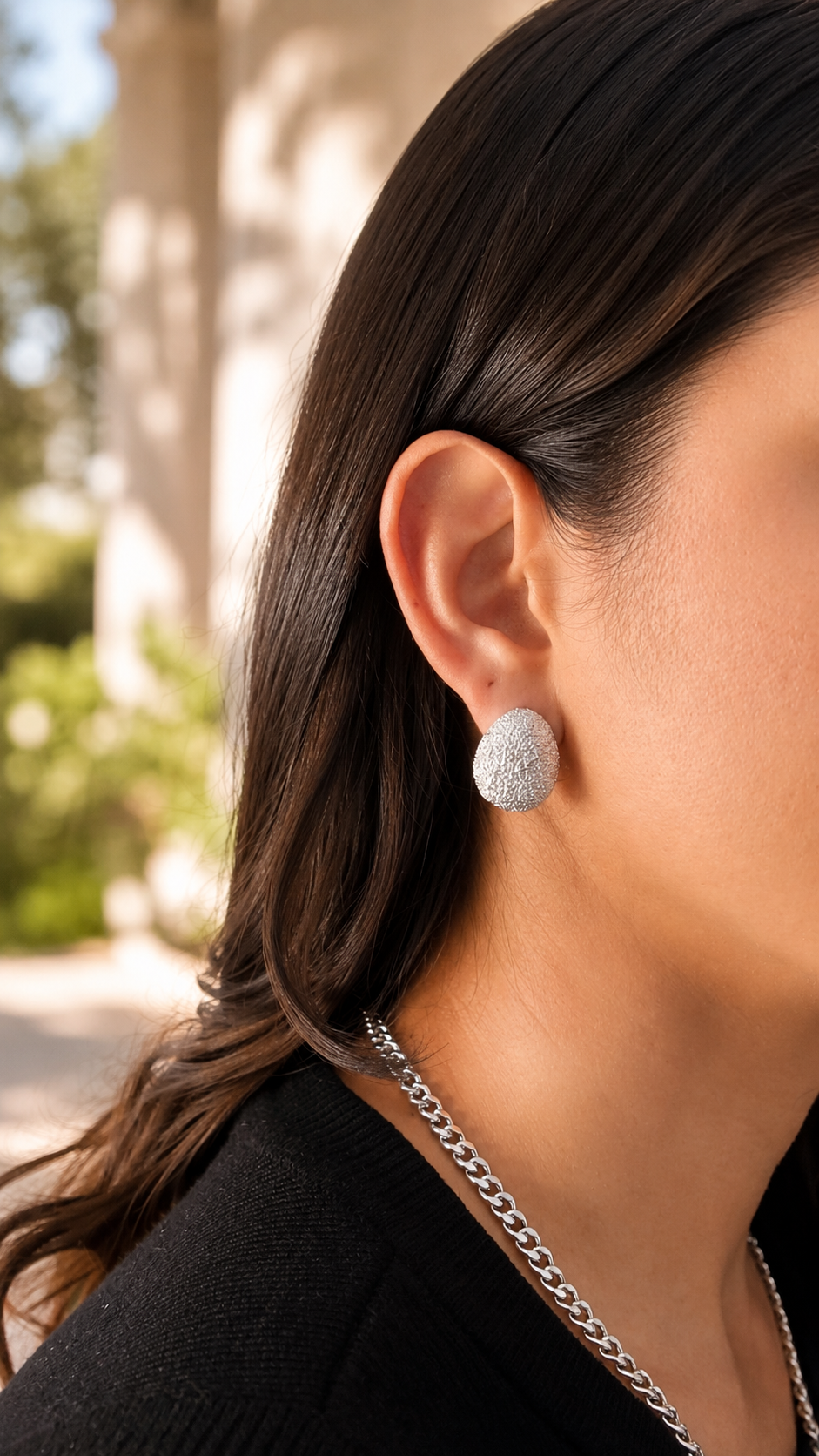 Aretes Ovalo Plata