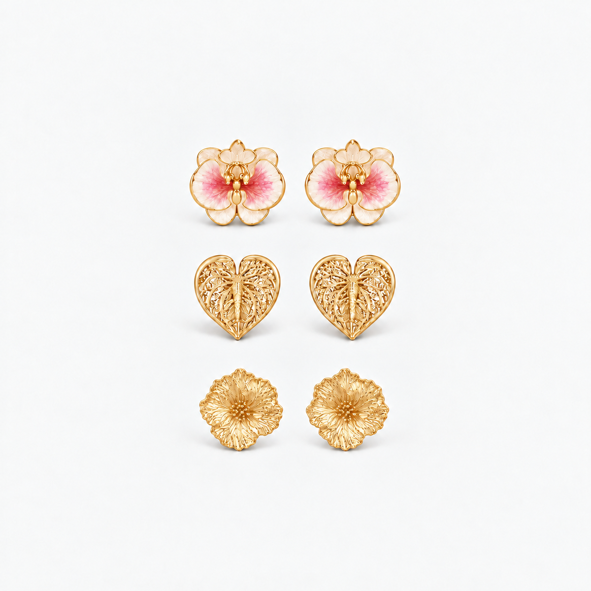 Set X3 Aretes Flores