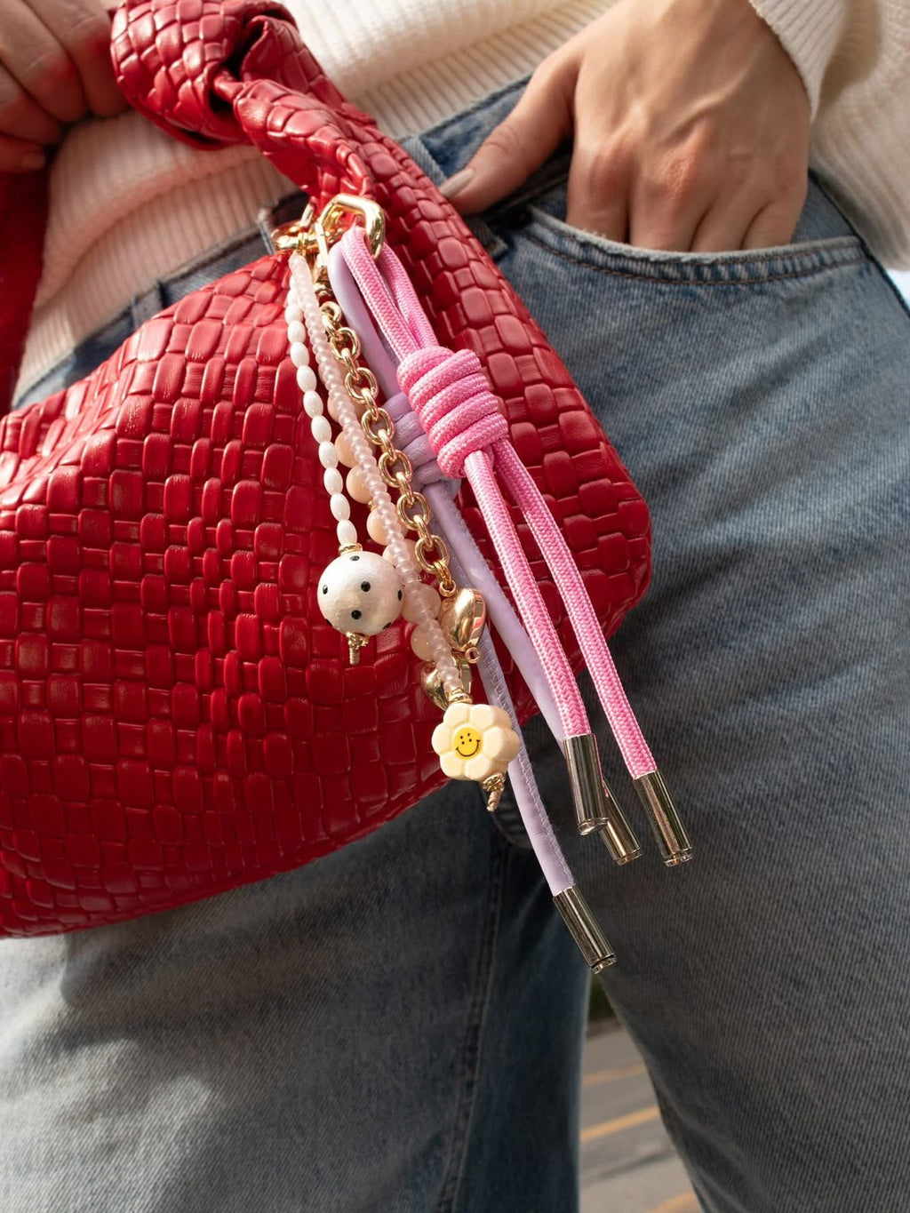 Bag Charm Perla Puntos