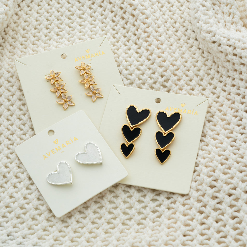 Aretes Corazón Silver