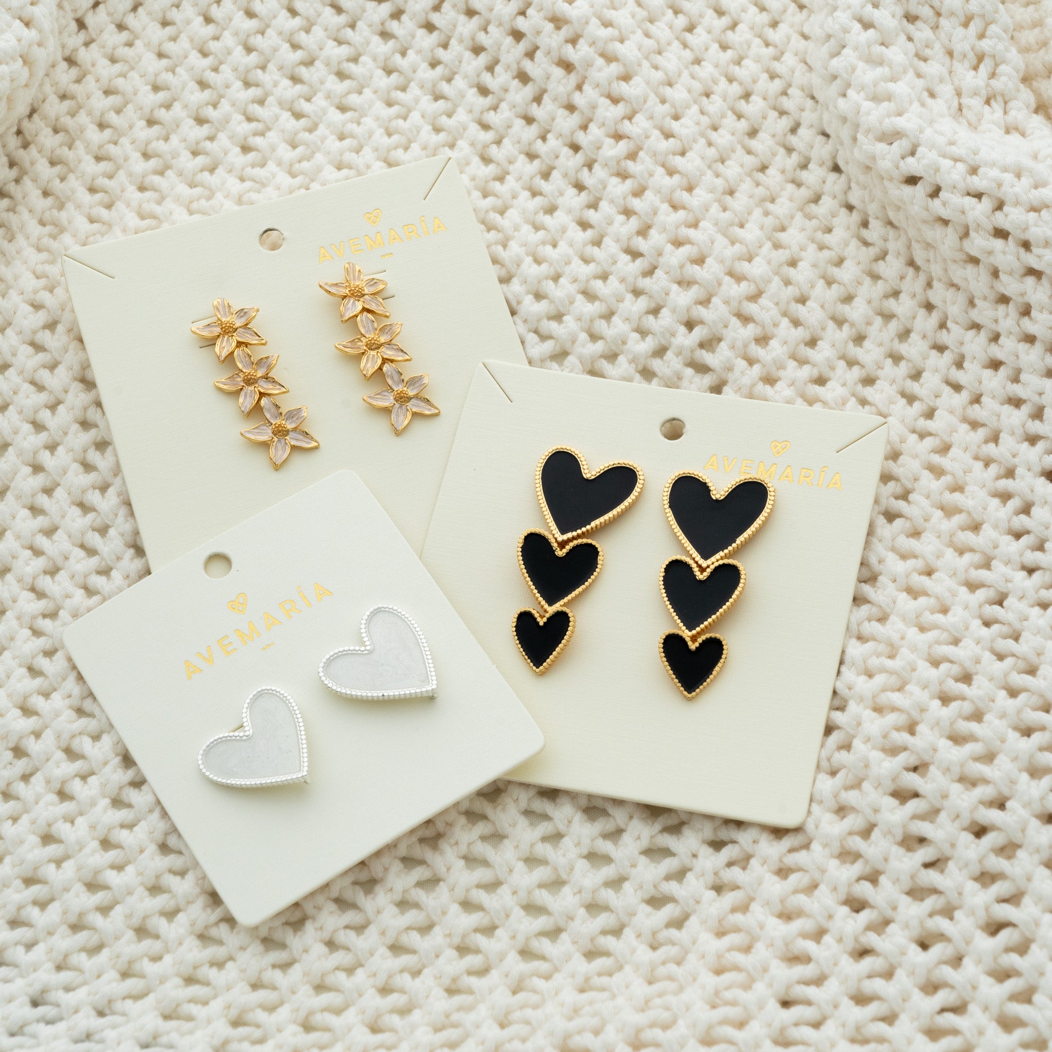 Aretes Corazón Silver
