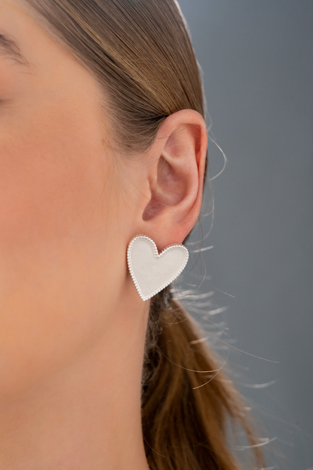 Aretes Corazón Silver