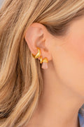 Set X3 Aretes Acrilico Rosa